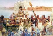 Alma-Tadema, Sir Lawrence The Finding of Moses (mk23) oil painting artist